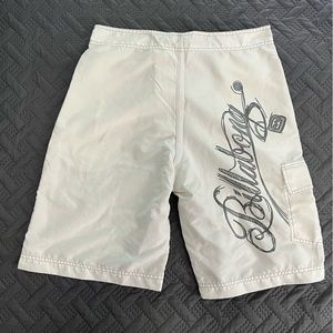 Billabong white board shorts. Size M